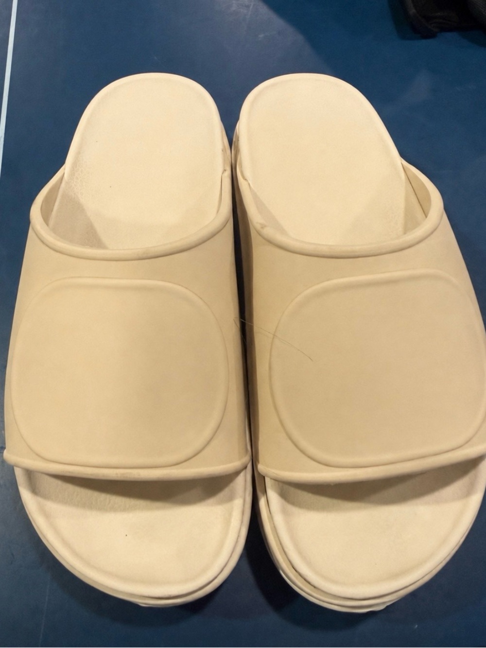 Neutral Beige Slide Sandals - Women